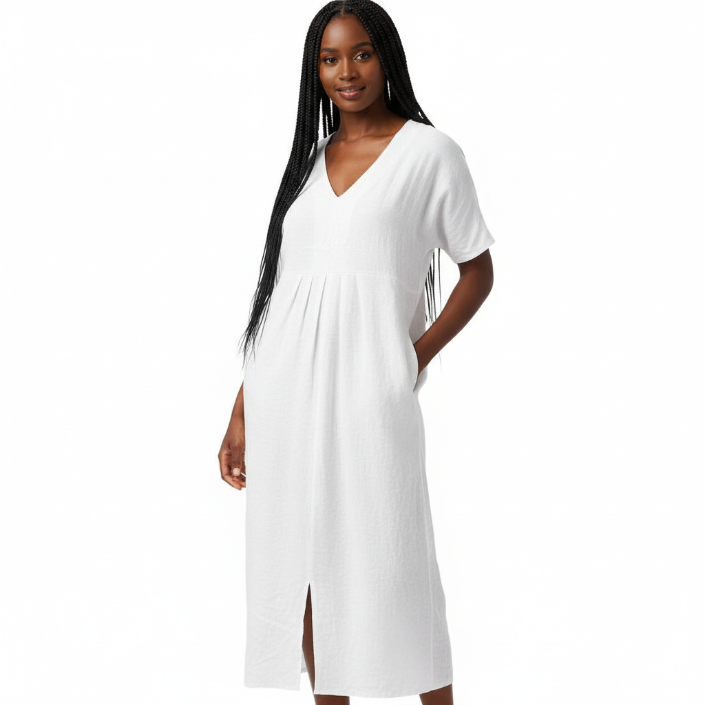 Cotton Kaftan Maxi Dress