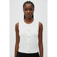 Sleeveless Knitted Cropped Sweater Top