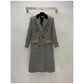 Double Button Parallel Line Coats