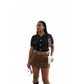 Short Sleeve Knitted bodycon Crop Jersey