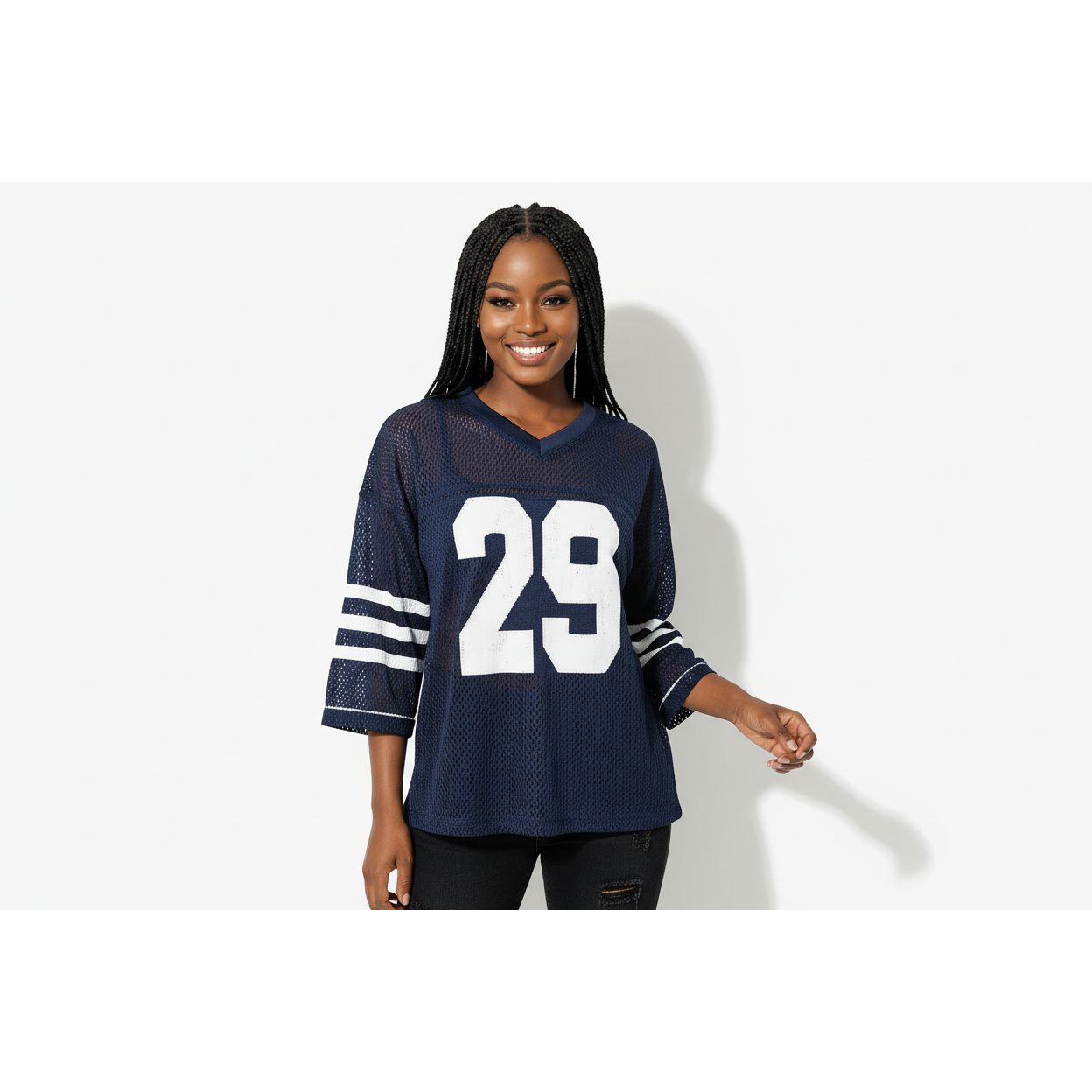 Graphic Shirts V Neck Pullover Sweater