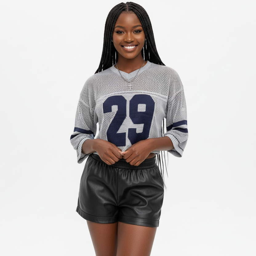 Graphic Shirts V Neck Pullover Sweater