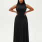Turtleneck Sleeveless Maxi Dress