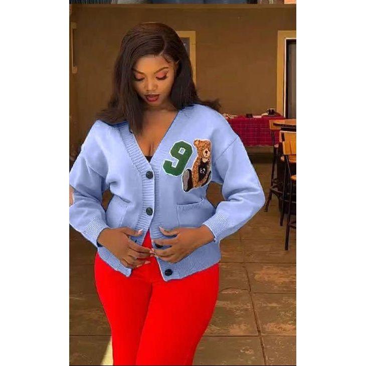 Cardigan V-neck Long Sleeve Soft Knitted Coat