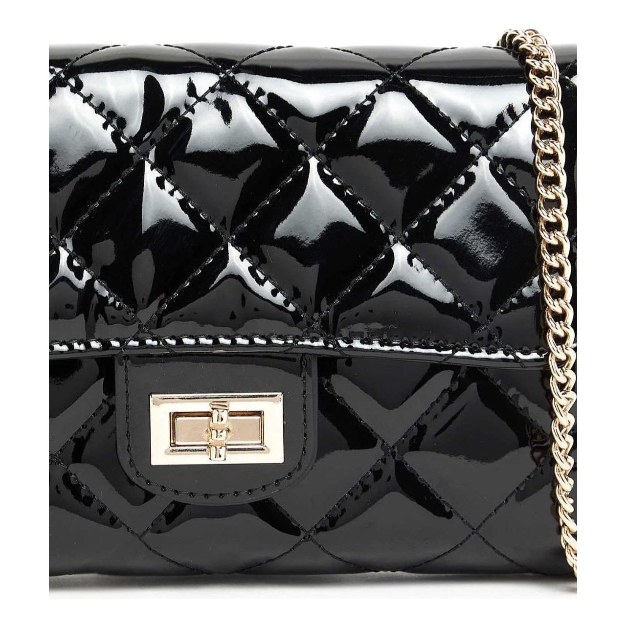 Elegant Quilted PU Genuine Leather Shoulder Bag