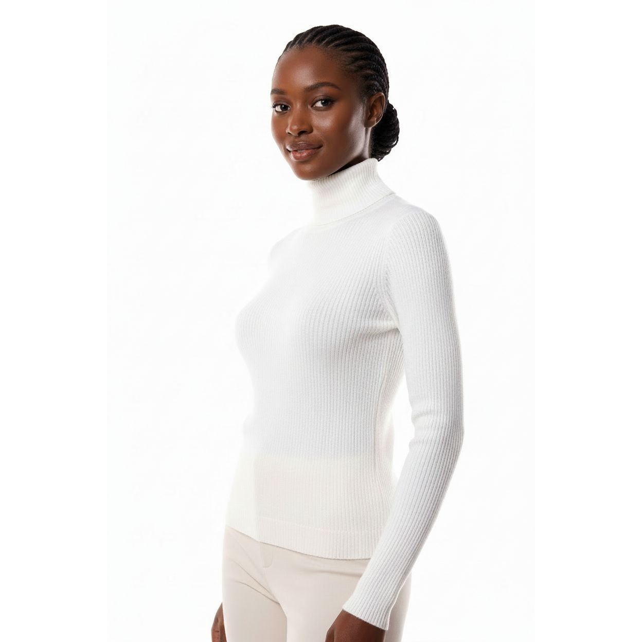 Thermal Blouses Polo Neck Knit Top – YELLOW SUB TRADING