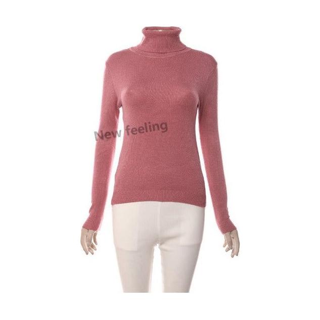 Thermal Blouses Polo Neck Knit Top