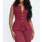 Sleeveless Cotton Front Button Casual Shirt Top