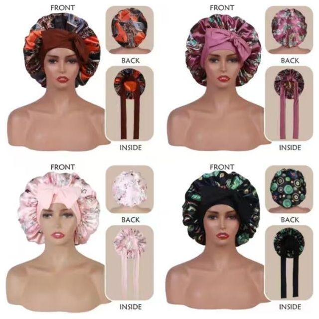 Women's Satin Silk Hair Bonnet Jumbo Size for Sleeping
