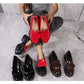 Comfortable Thick Sole, Round Toe Slip-On Versatile Loafer Shoe