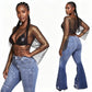 Fashion Casual Straight Wide Leg Denim Pants