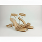 Knot Strap Lace Up Square Toe Stiletto Heels