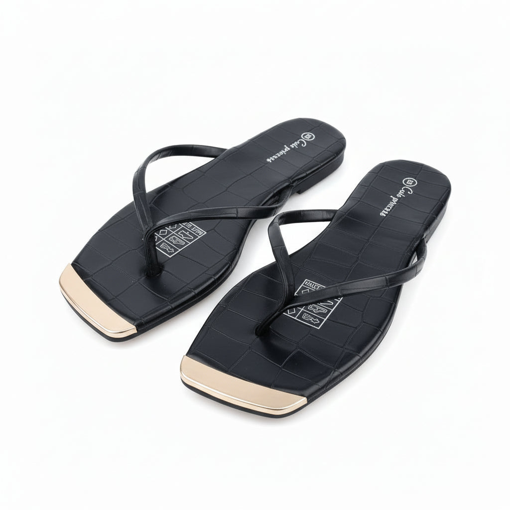 Flip-Flop Flat Leather Flip Flops