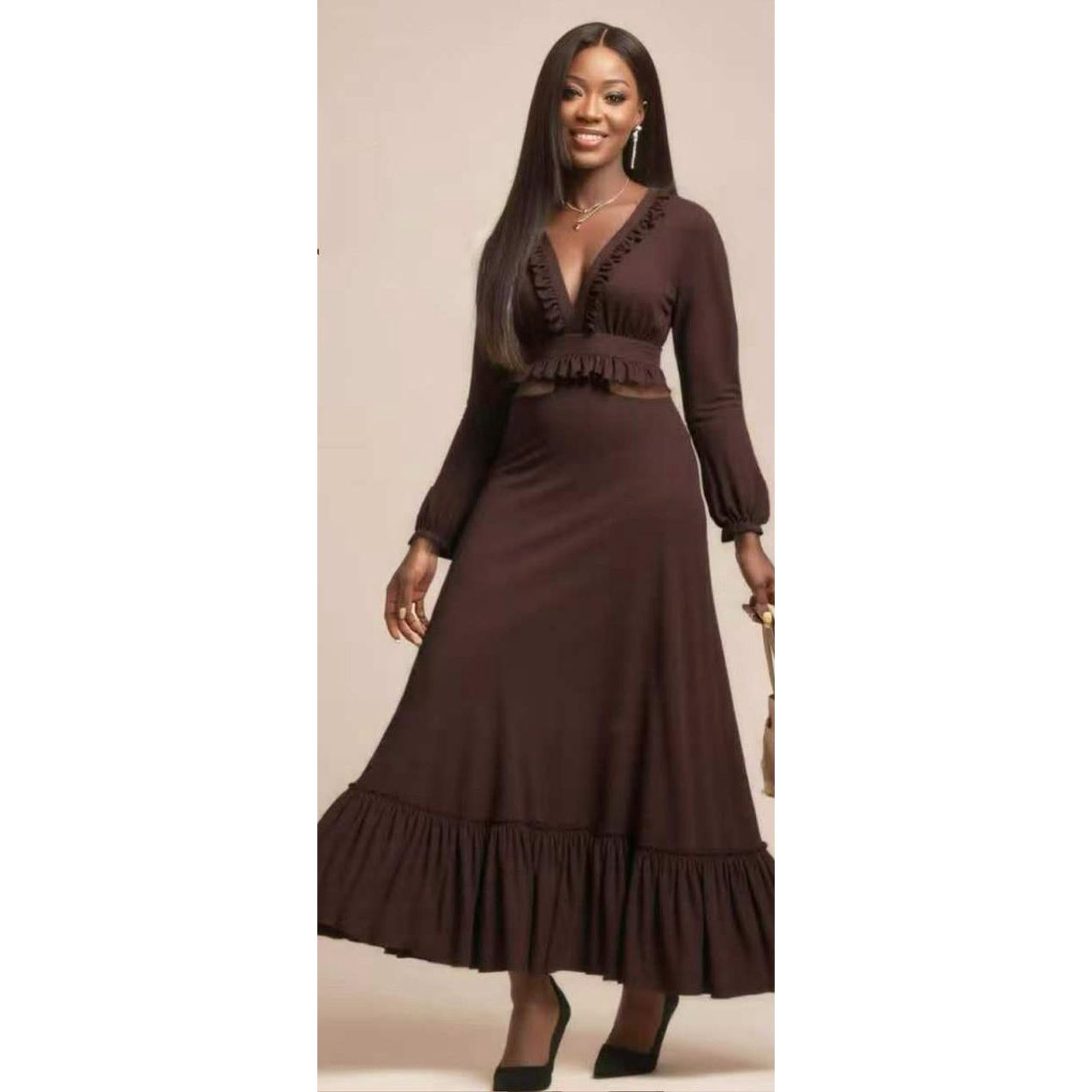 Vacation Casual Solid Color Lace Splice Dress – YELLOW SUB TRADING