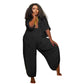 Plus Size 2 Piece Long Sleeve Shirt Top & Wide Leg Pants