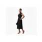Sleeveless Ruffle Front Trim Button Sexy Midi Dress