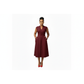 Sleeveless Ruffle Front Trim Button Sexy Midi Dress
