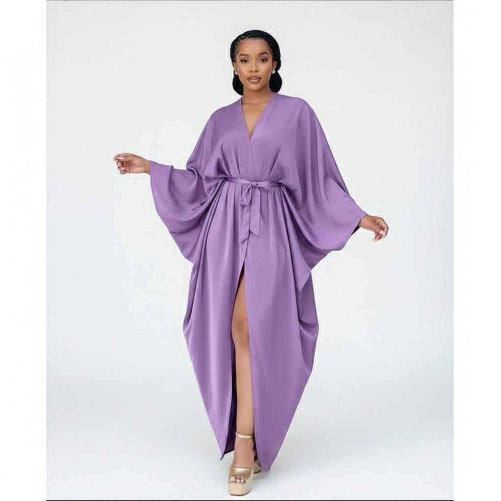 Plus Twist Front Cloak Sleeve Wrap Hem Dress. – YELLOW SUB TRADING