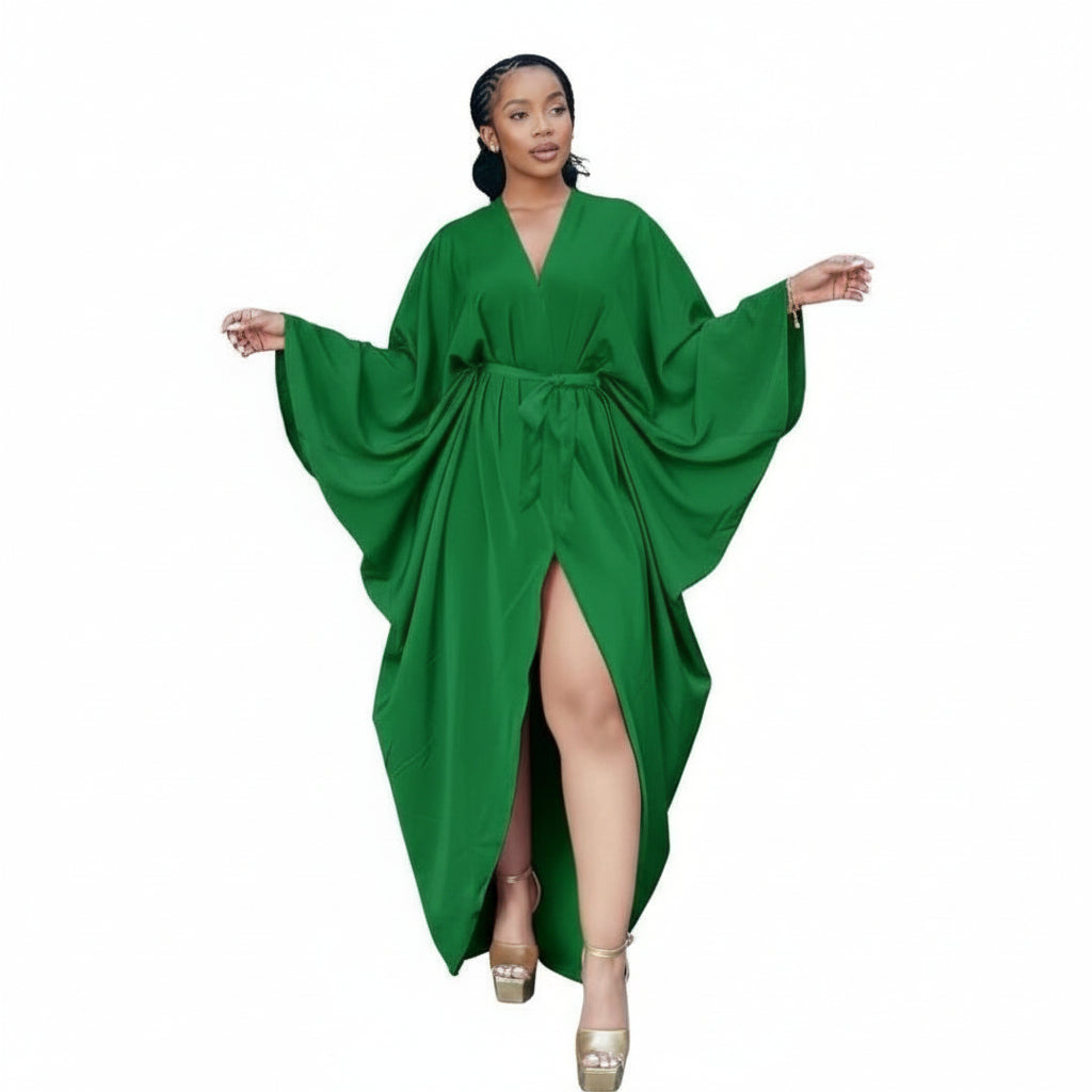 安*夫様 green clothing サイズXL Plus Twist Front Cloak Sleeve Wrap Hem Dress. – YELLOW SUB TRADING