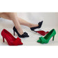 Plain Bow Decor Pointed Toe Party Shoes.