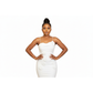 Sleeveless A-line Elegant Draped Neck Mermaid Formal Dress