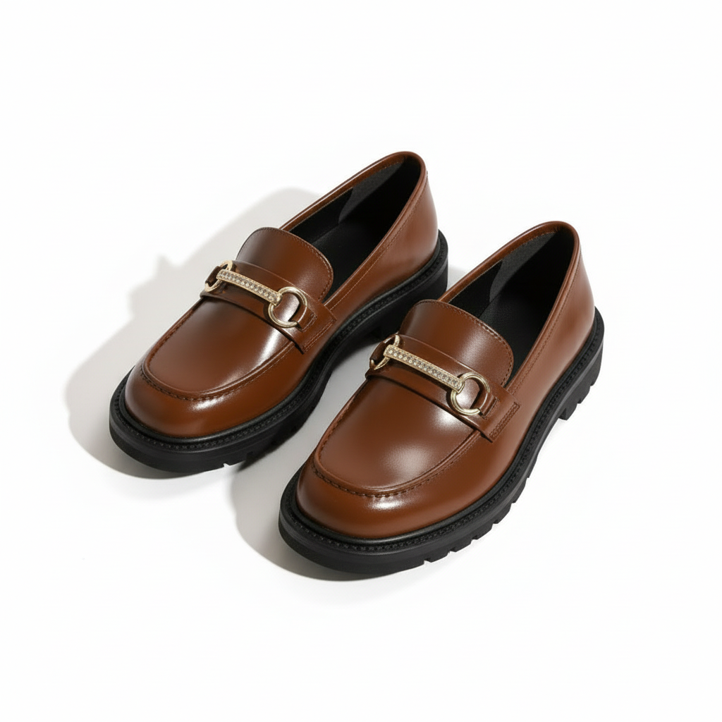 Platform Casual Loafers Shoes.
