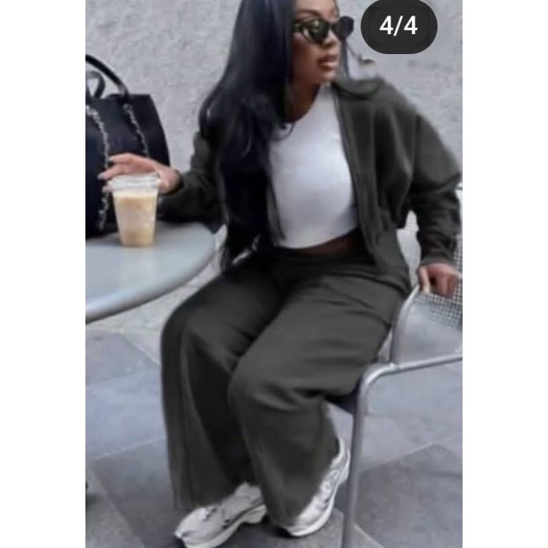 Stylish Sportswear Two Piece Tracksuit Set