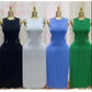 Sleeveless Elegant Pleated Slim A-Line Dress