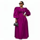 Puffy Buff Long Sleeves Maxi Dress