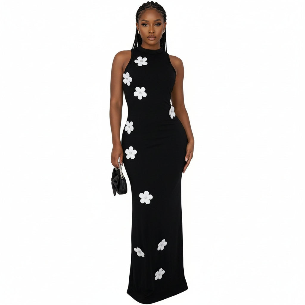 Bodycon Sleeveless Mermaid Sexy Maxi Dress