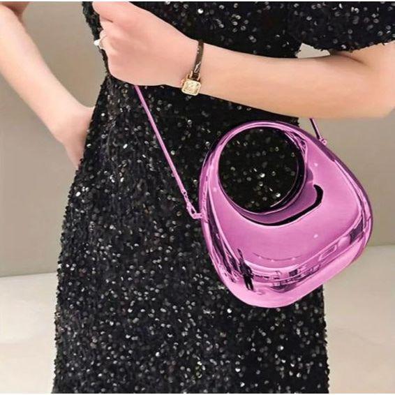 Women's Acrylic Crescent Moon Handbag
