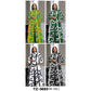 Lady's Geometric Printed Extra 2 Piece Set