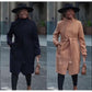 Solid Belted Wrap Overcoat