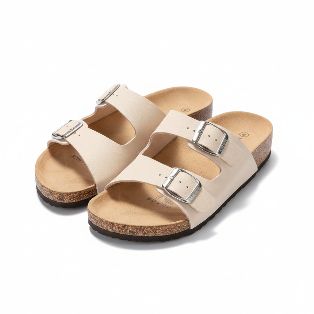 Ladies Double Pointed Buckle Sandal