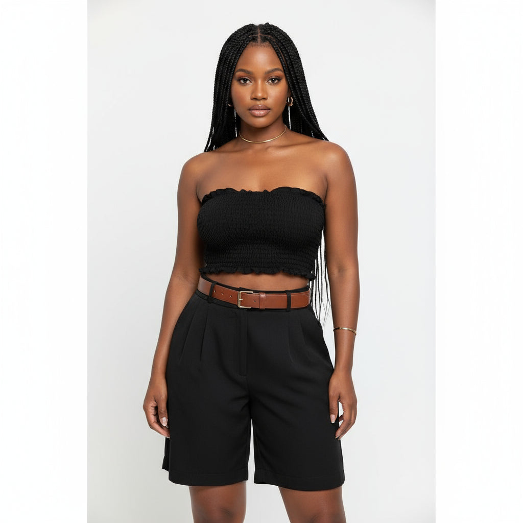 Woven Business Casual Bermuda Shorts Pants