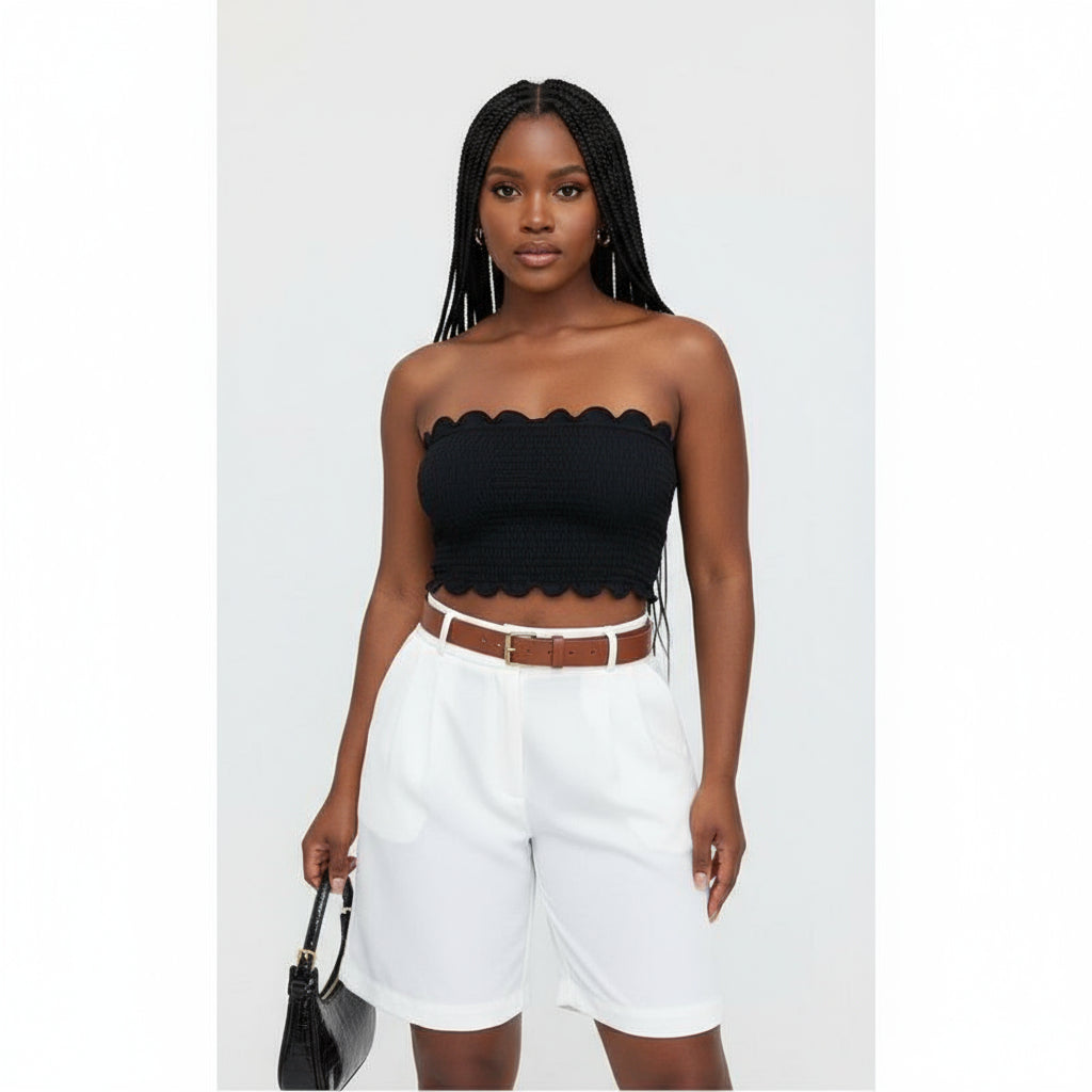 Woven Business Casual Bermuda Shorts Pants