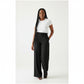 High Waisted Loose Fit Bootcut Wide Leg Slacks Trouser