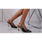 Elegant Comfortable Ankle Strap Pointed-Toe High Heel Sandals
