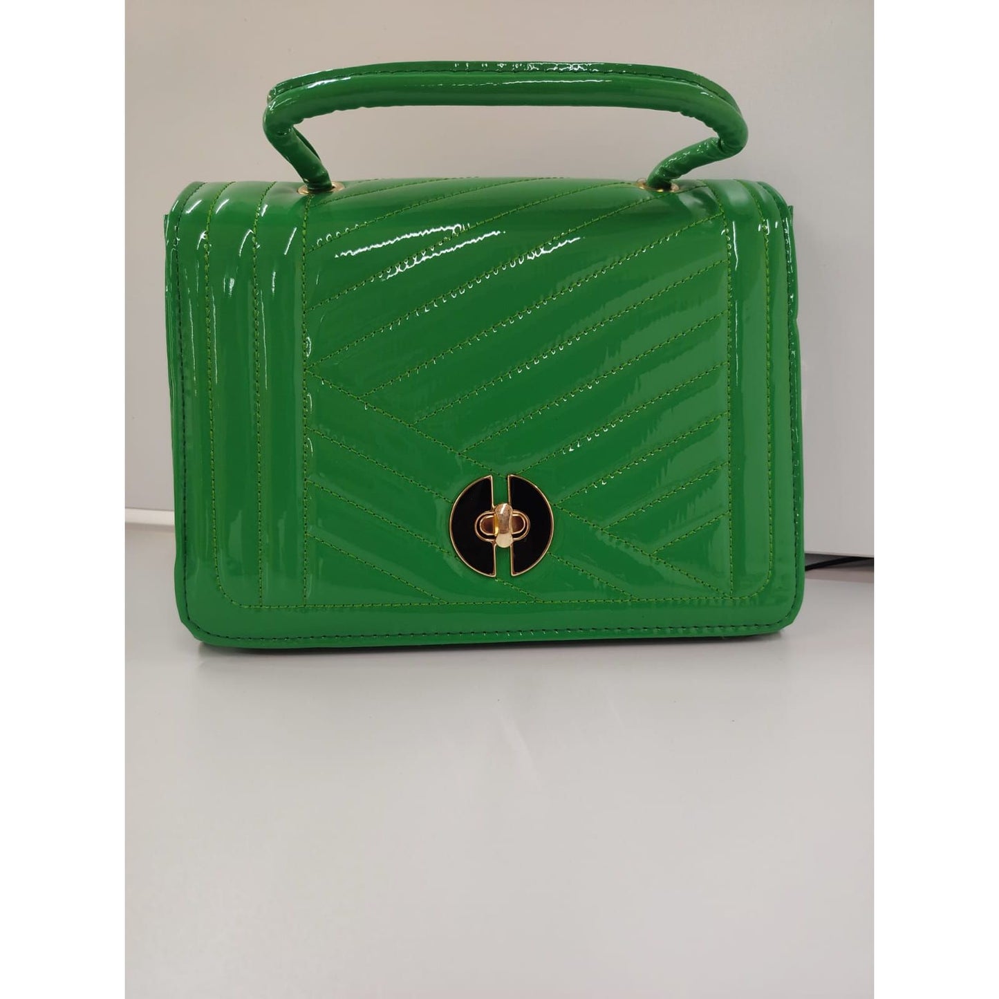 Faux Leather Foldover Clutch Casual Occasion