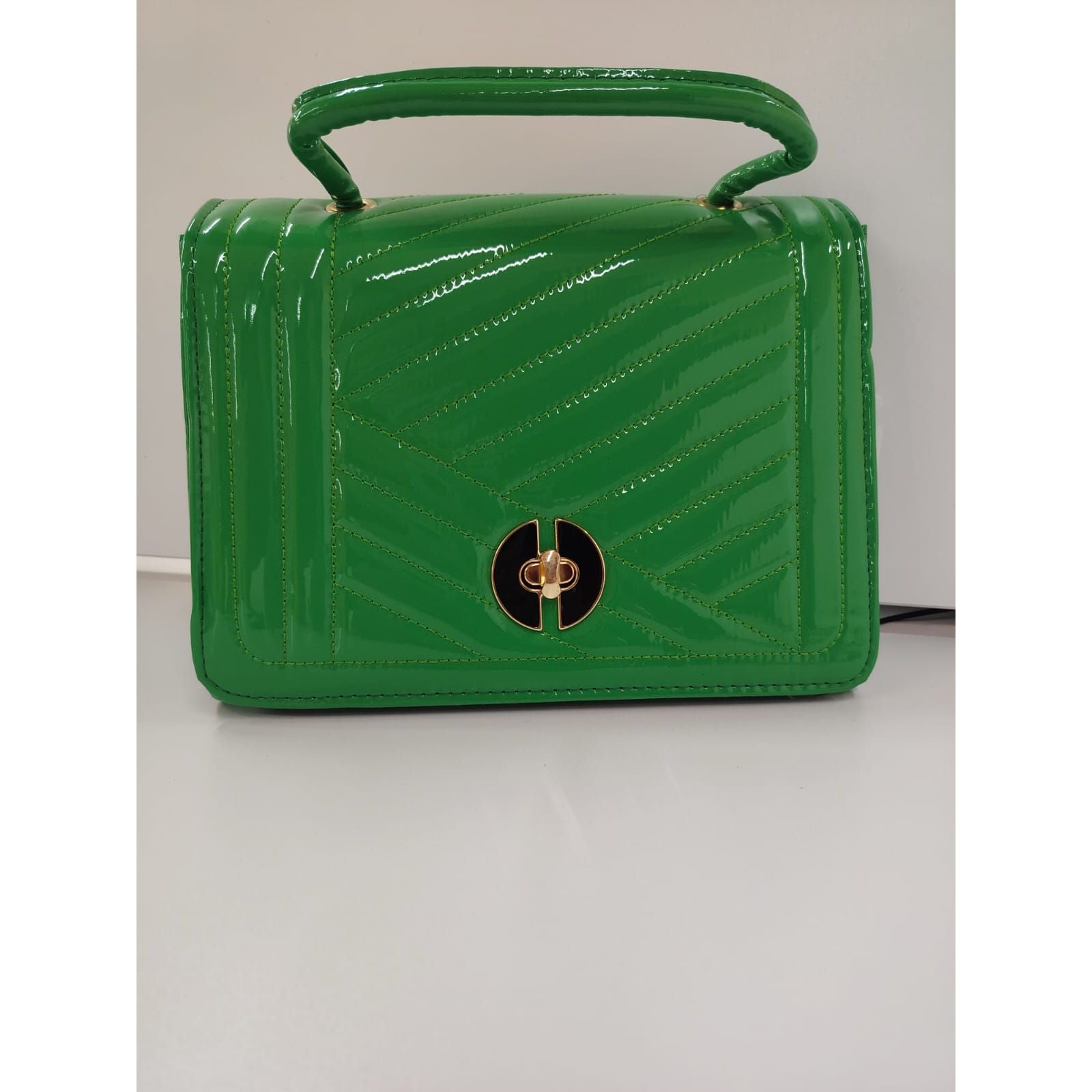 Faux Leather Foldover Clutch Casual Occasion