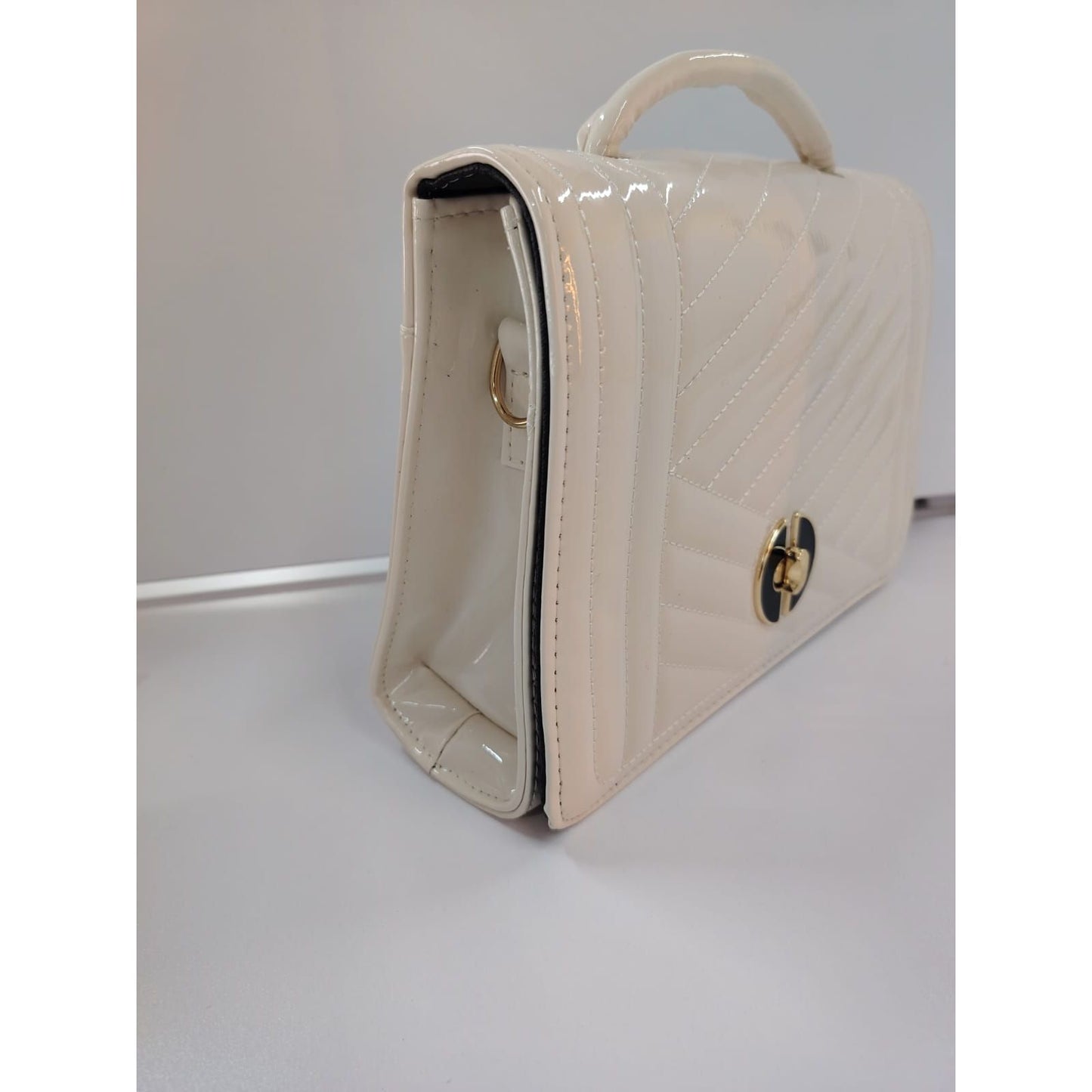 Faux Leather Foldover Clutch Casual Occasion