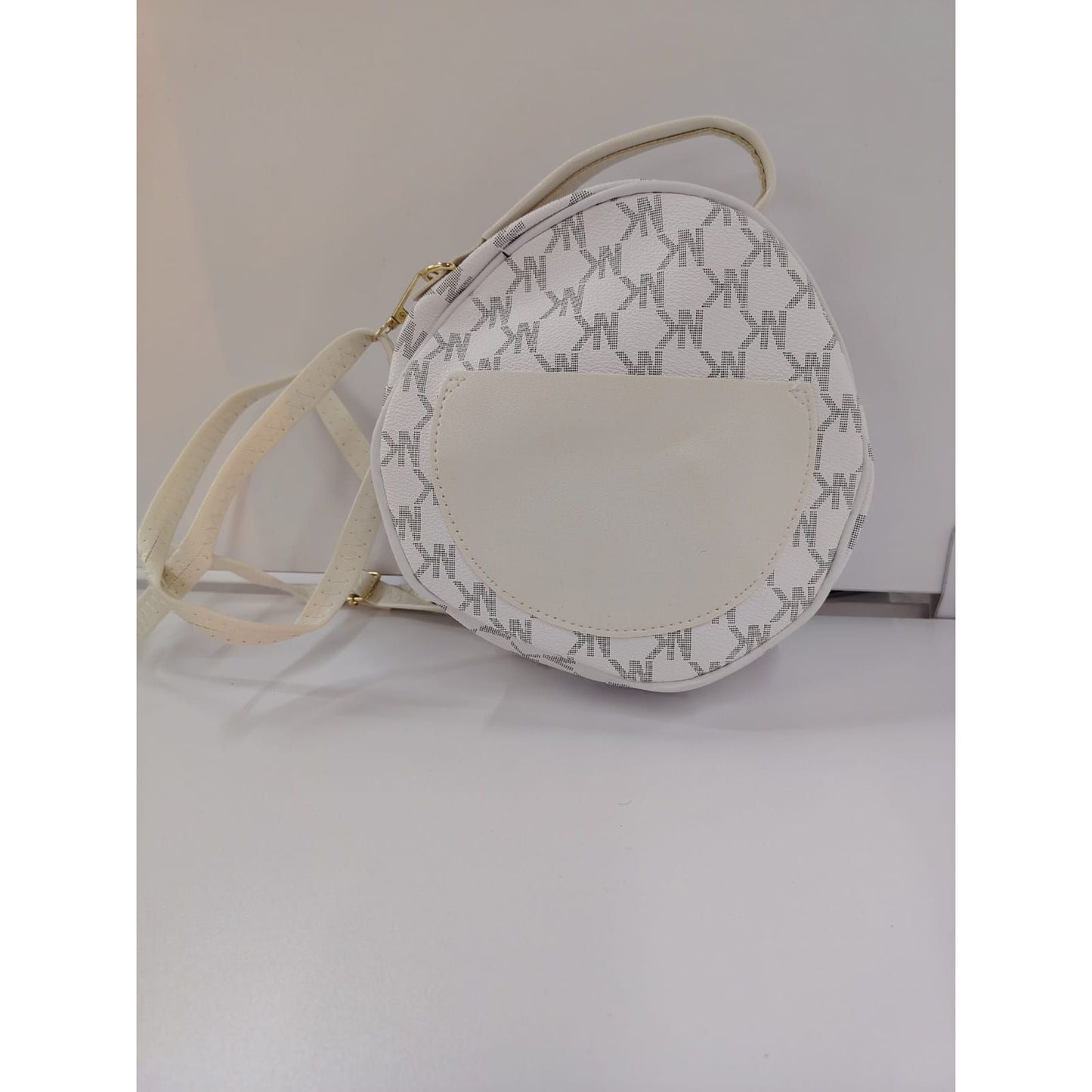 Mini Round Ophidia Leather Crossbody Bag