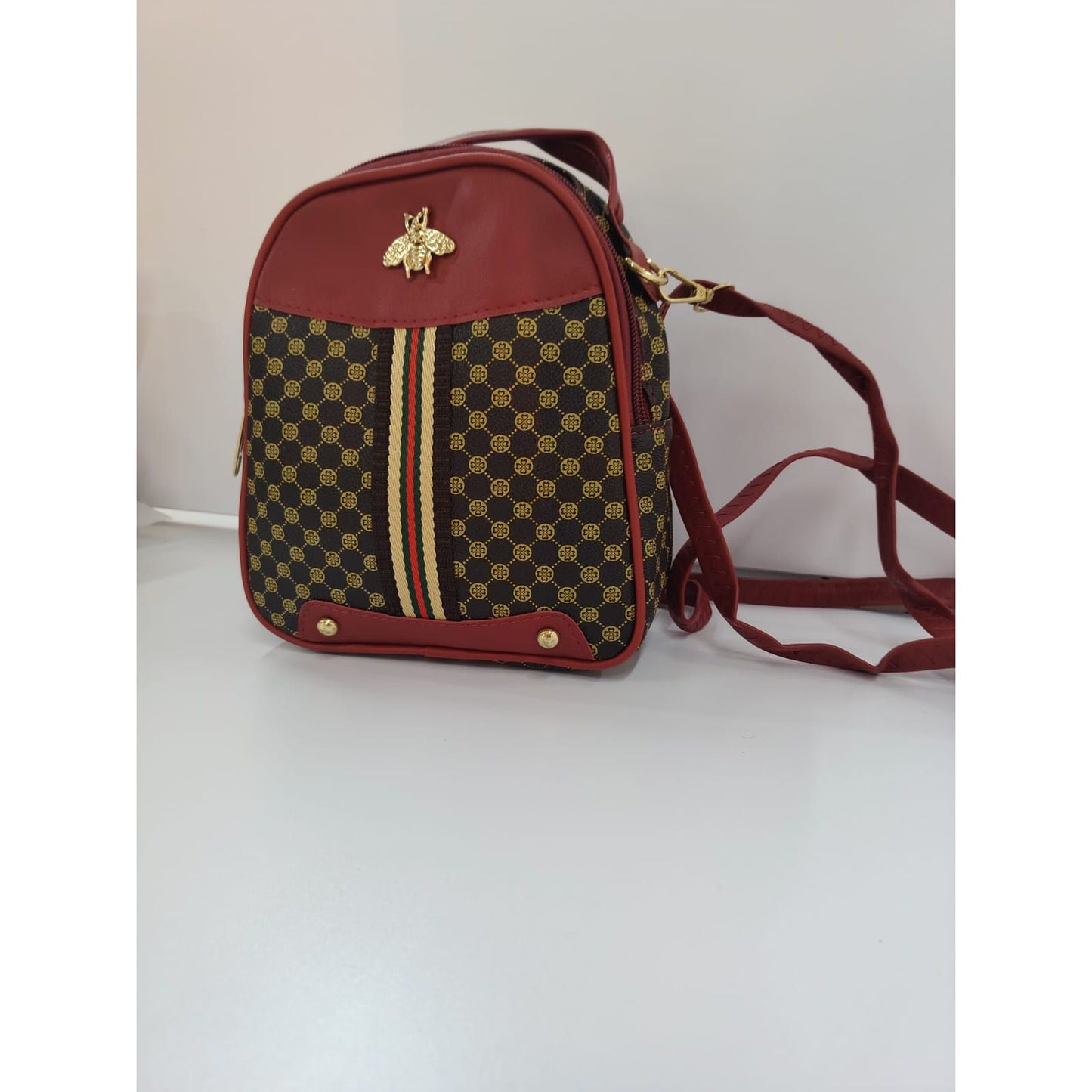 Bee Decor Geo Pattern Backpack