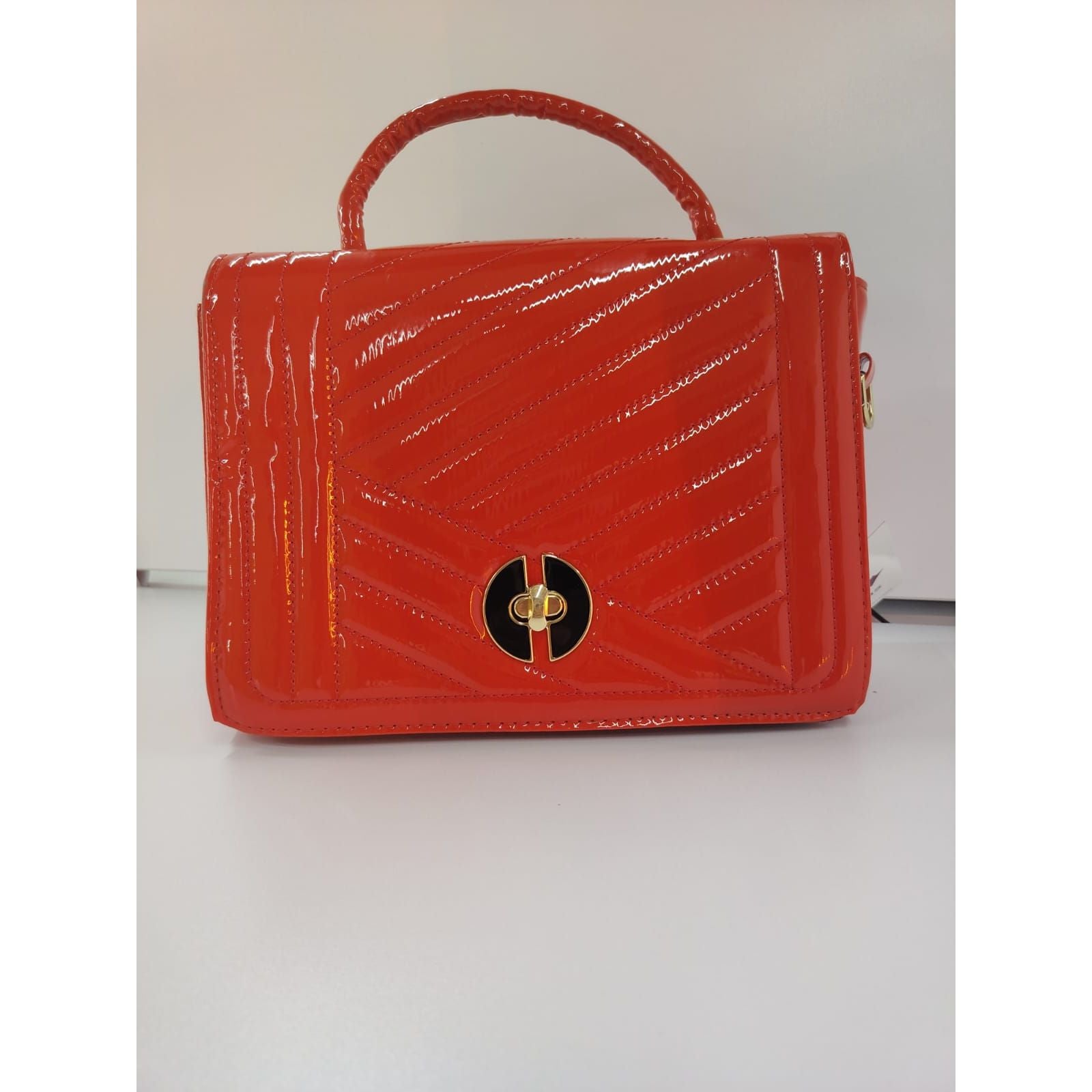 Faux Leather Foldover Clutch Casual Occasion