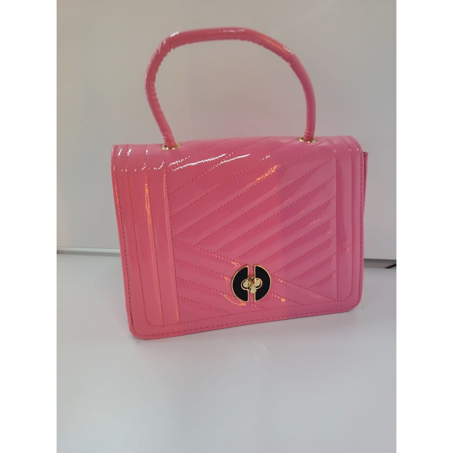 Faux Leather Foldover Clutch Casual Occasion