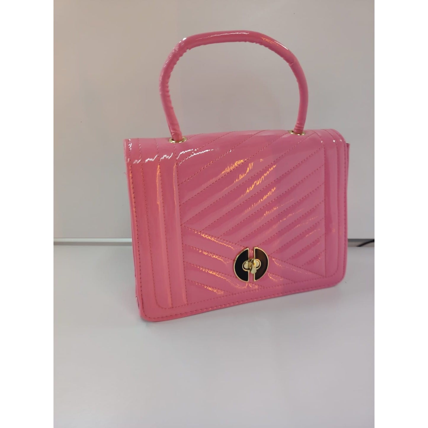 Faux Leather Foldover Clutch Casual Occasion