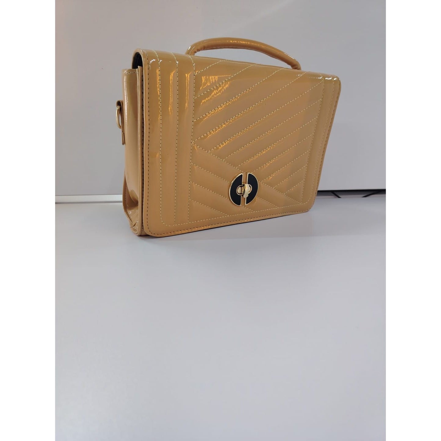 Faux Leather Foldover Clutch Casual Occasion