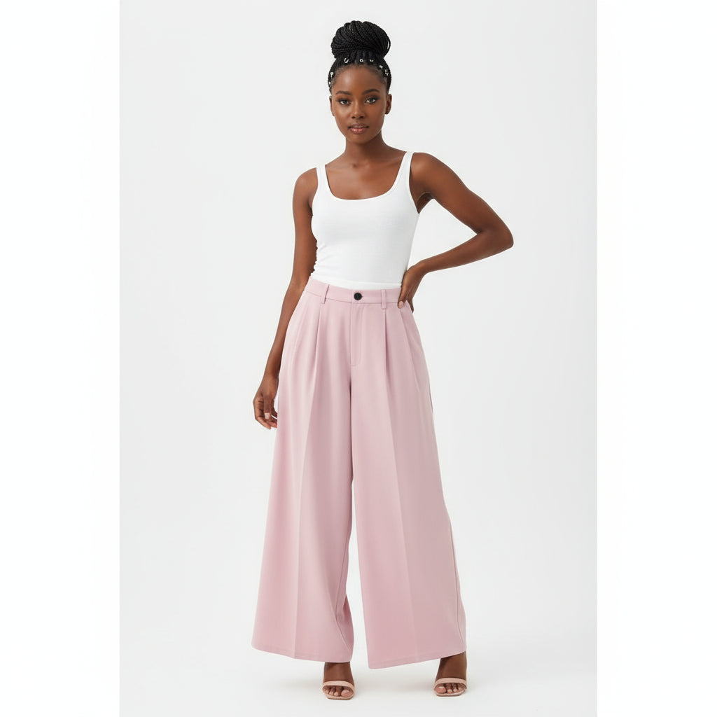 Women's High Waist Casual Formal Long Pants