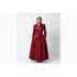 Elegant long coat dress for weddings and parties - front view