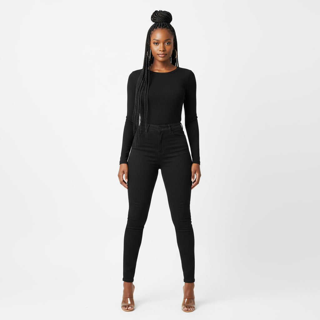 High Waisted Skinny Jeans